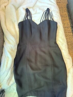 Black Multi-Strap Mini Dress - Women